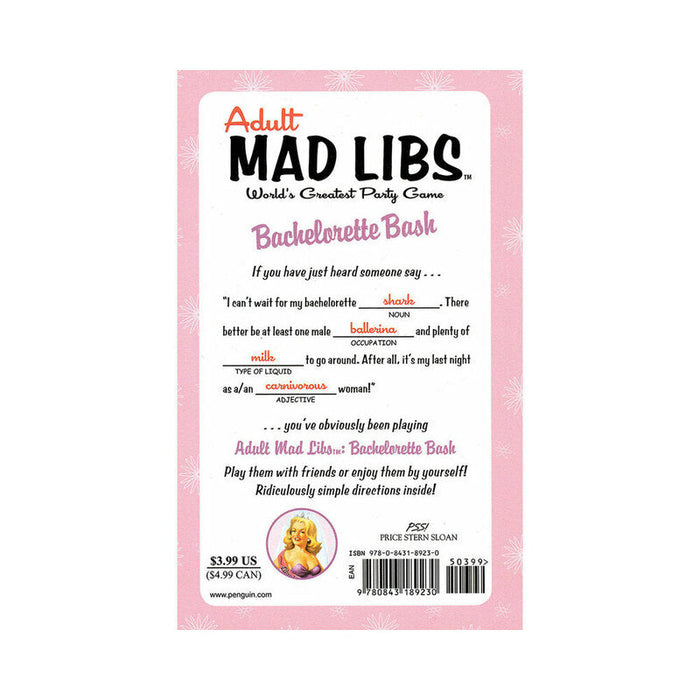 Bachelorette Bash Mad Libs