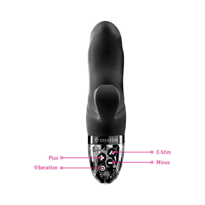 Mystim Hop Hop Bob eStim Vibrator Black
