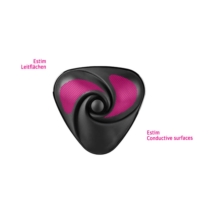 Mystim Heart's Desire eStim Lay On Vibrator Black