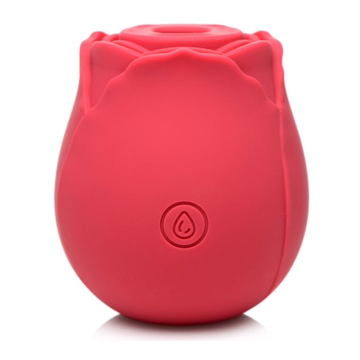 Bloomgasm 10X Wild Rose Silicone Suction Clit Stimulator Red