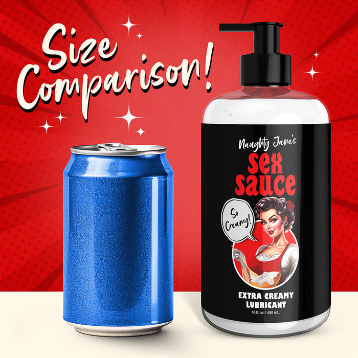 Naughty Jane's Sex Sauce Extra Creamy Lubricant 16 oz.