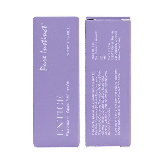 Pure Instinct Pheromone Perfume Oil Entice Dropper 0.5 oz.
