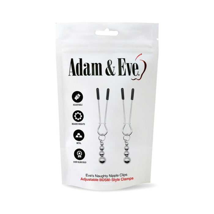 Adam & Eve Eve's Naughty Nipple Clips (Bag Packaging)