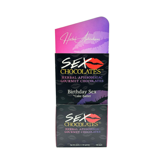 Sex Chocolates Birthday Sex Display Box (100ct Display)