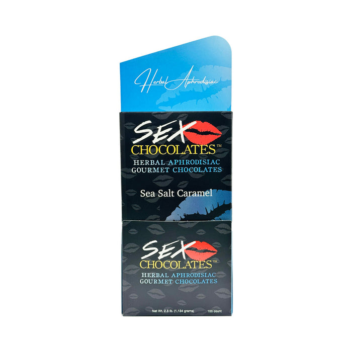 Sex Chocolates Sea Salt Caramel Display Box (100ct Display)