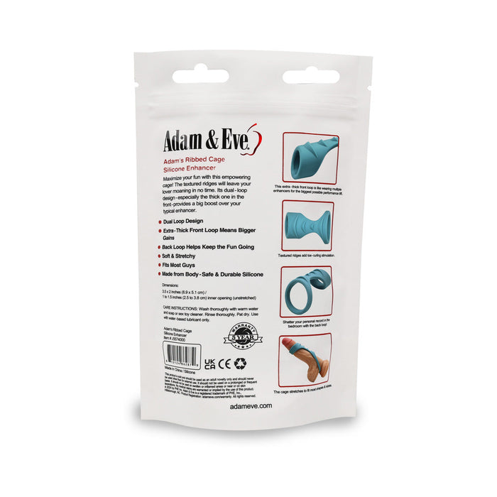 Adam & Eve Adam's Ridged Cage (Bag Packaging)