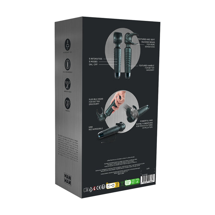 MAN WAN Man.Wand Evo 2-in-1 Frenulum Stimulator & Wand with Crescendo Pine Grey