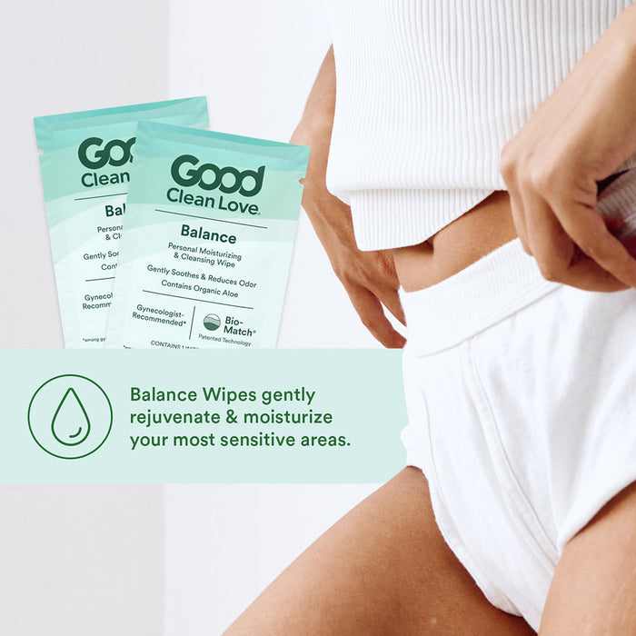 Good Clean Love Balance Personal Moisturizing & Cleansing Wipes 30 ct