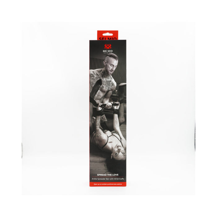 SEI MIO Spread the Love Ankle Spreader Bar with Wrist Cuffs