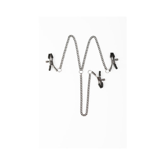 SEI MIO Triple Tease Adjustable Nipple and Clit Clamp Set