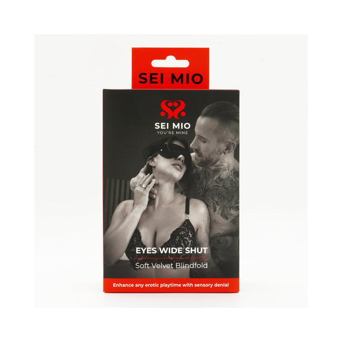 SEI MIO Eyes Wide Shut Soft Velvet Blindfold