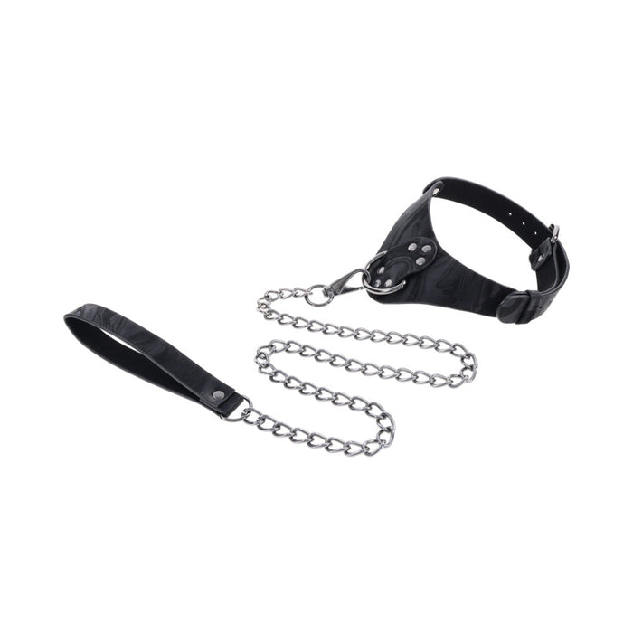 Sportsheets Velvet Noir Collar & Leash