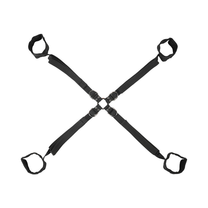 Sportsheets Velvet Noir Adjustable Hog Tie & Cuff Set