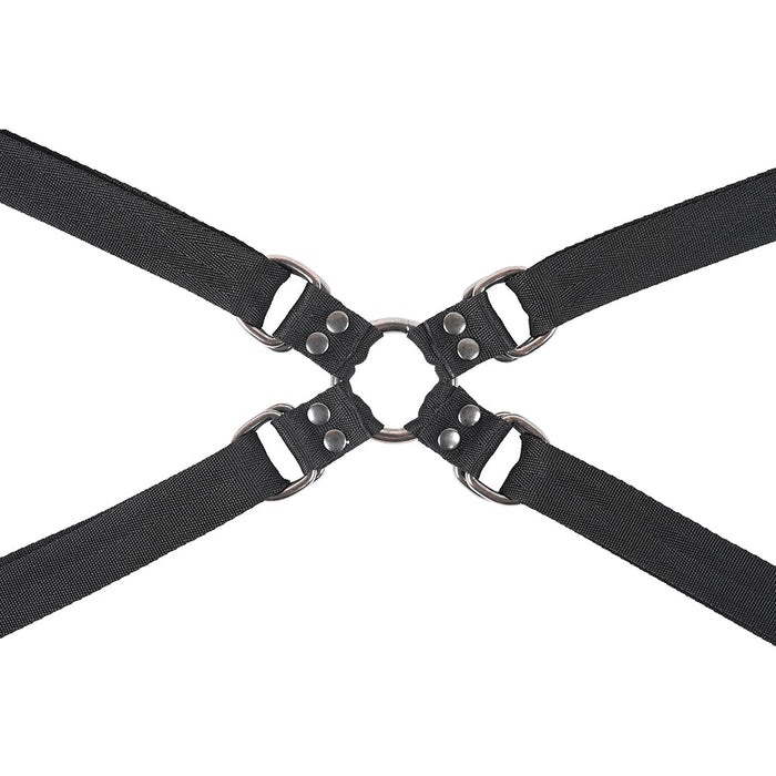 Sportsheets Velvet Noir Adjustable Hog Tie & Cuff Set