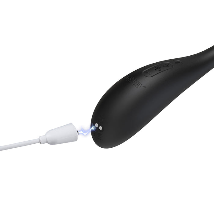 Honey Play Box Puff App-Controlled Inflatable Kegel Ball Black