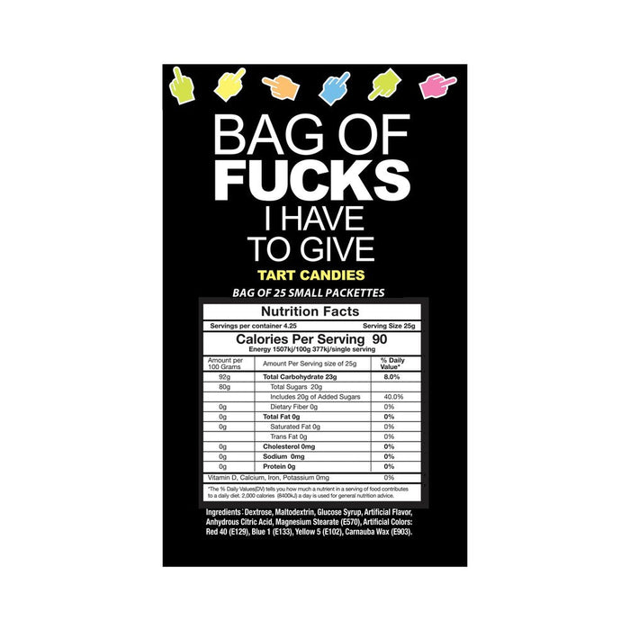 Bag Of Fucks I Have To Give Bag of 25