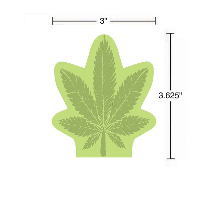 Cannabis Leaf Sticky Notes