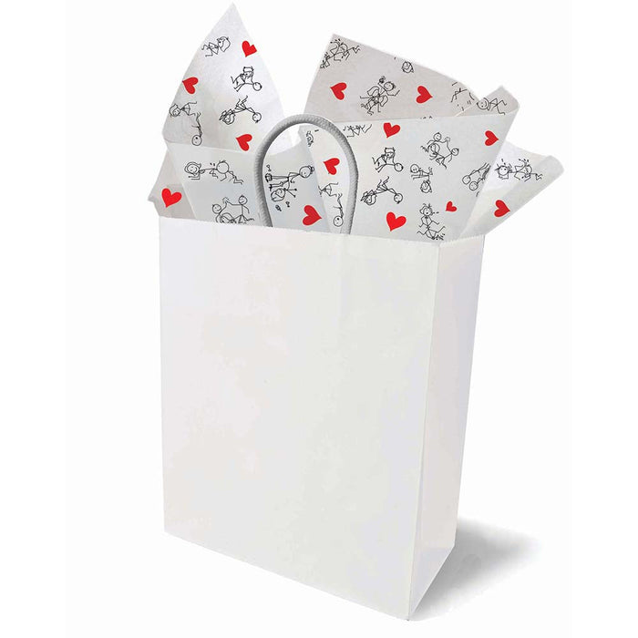 Naughty Stick Figure Tissue Paper