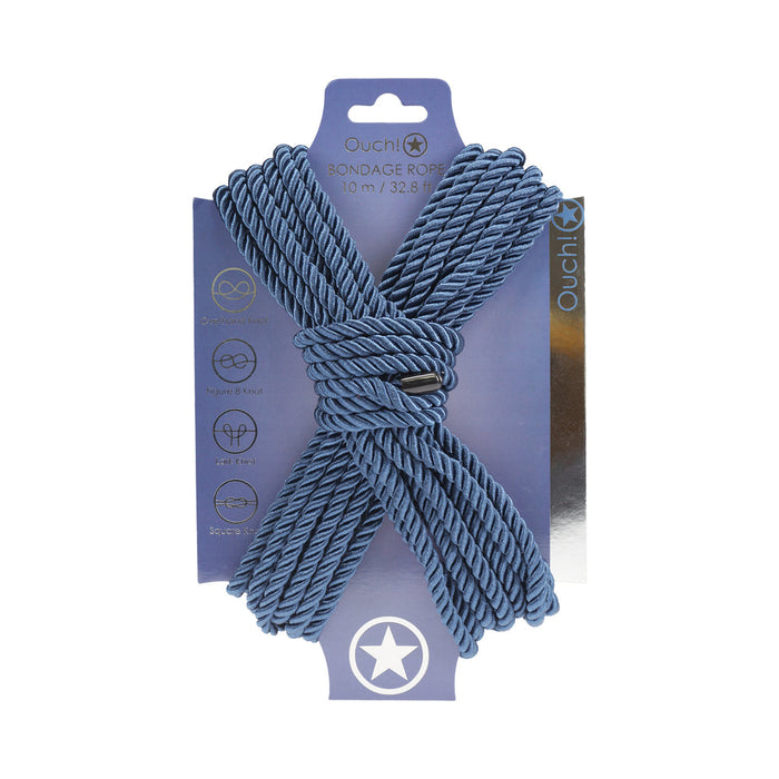 Ouch! Bondage Rope 10 m Nylon Navy Blue
