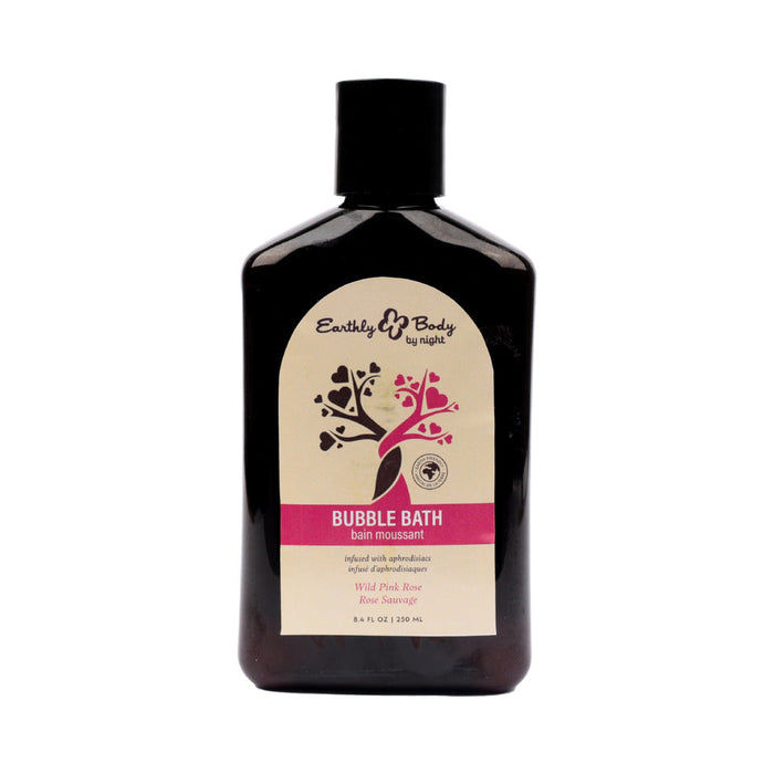 Earthly Body At Night Aphrodisiac Bubble Bath Wild Pink Rose 8.4 oz.