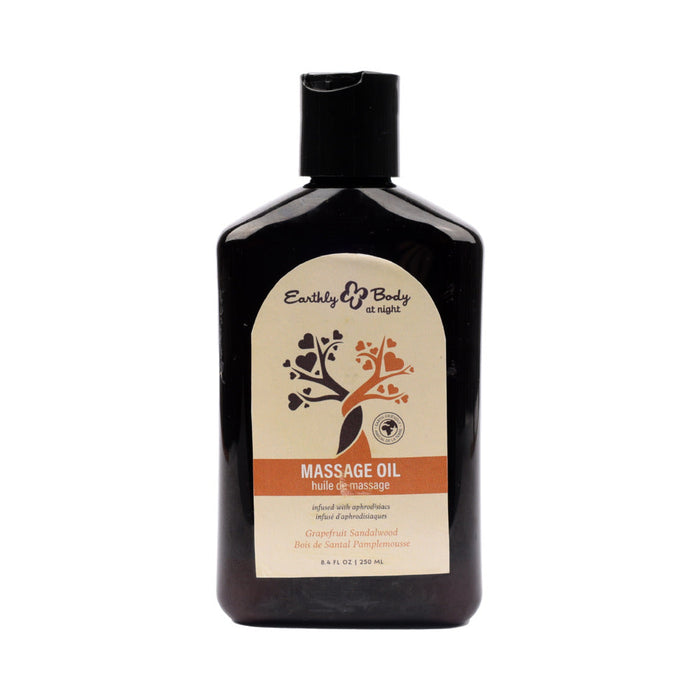 Earthly Body At Night Aphrodisiac Massage Oil Grapefruit Sandalwood 8.4 oz.