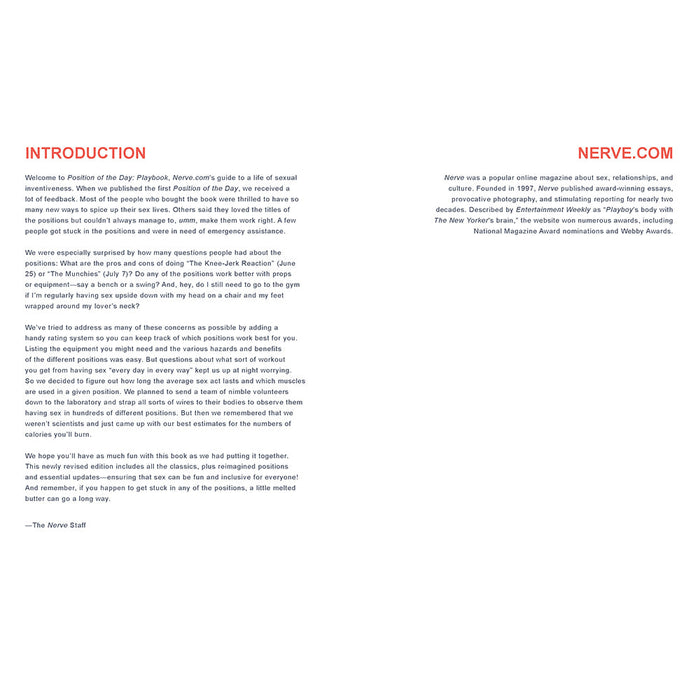 Position of the Day Playbook Revised and Updated: Sex Every Day in Every Way 