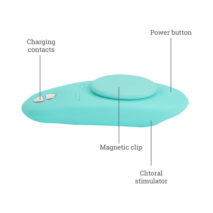 We-Vibe Moxie+ Wearable Clitoral Vibrator Satin Black