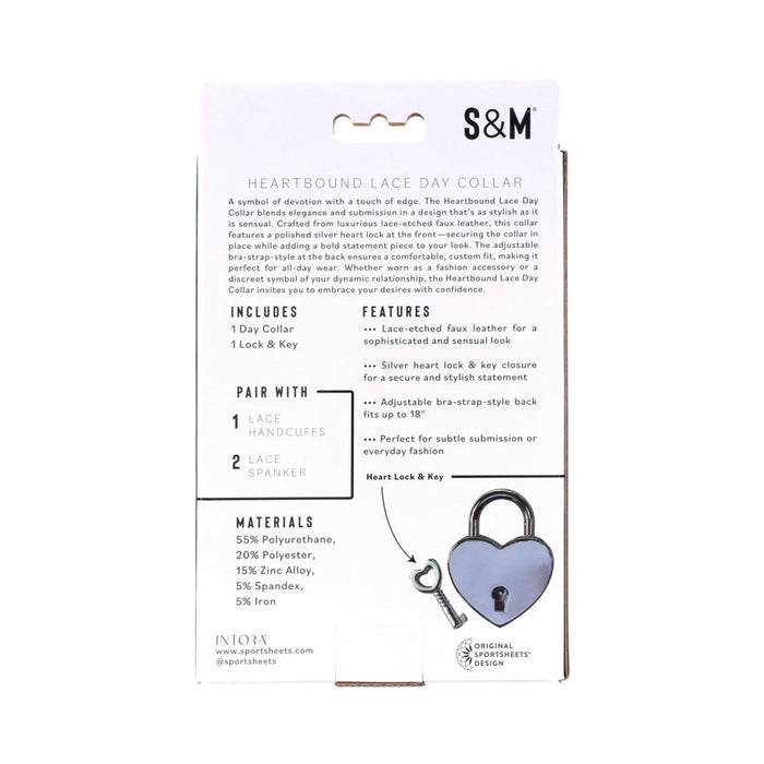 Sportsheets Sex & Mischief Heartbound Lace Day Collar
