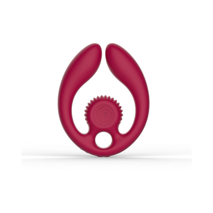 SVibe Snail GIZI Duo Couples Stimulator Burgundy