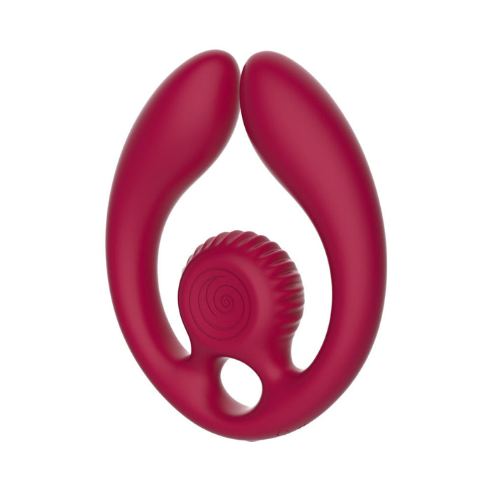 SVibe Snail GIZI Duo Couples Stimulator Burgundy