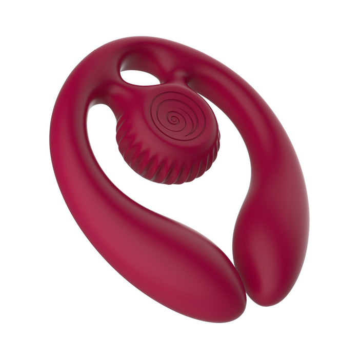 SVibe Snail GIZI Duo Couples Stimulator Burgundy
