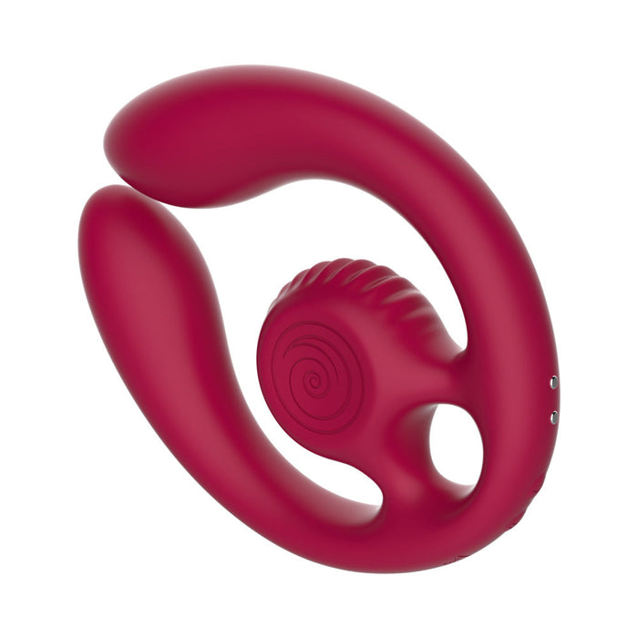 SVibe Snail GIZI Duo Couples Stimulator Burgundy