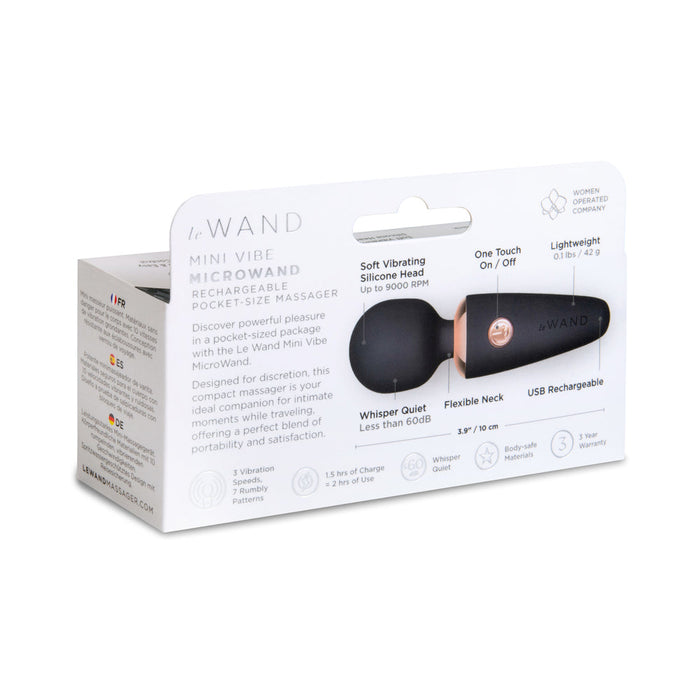 Le Wand Mini Micro Wand Black