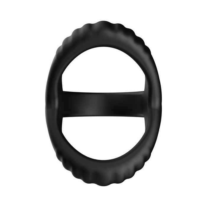 Forto F-59: Tri Cock & Ball Ring Black