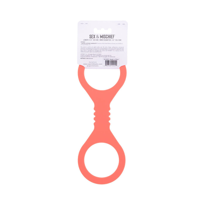 Sportsheets Sex & Mischief Peaches 'n CreaMe Small Silicone Cuffs