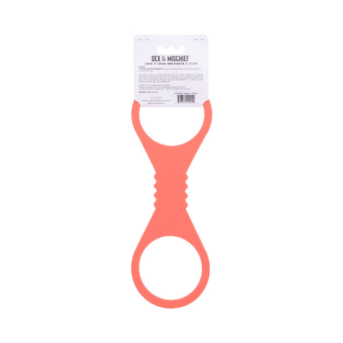 Sportsheets Sex & Mischief Peaches 'n CreaMe Large Silicone Cuffs