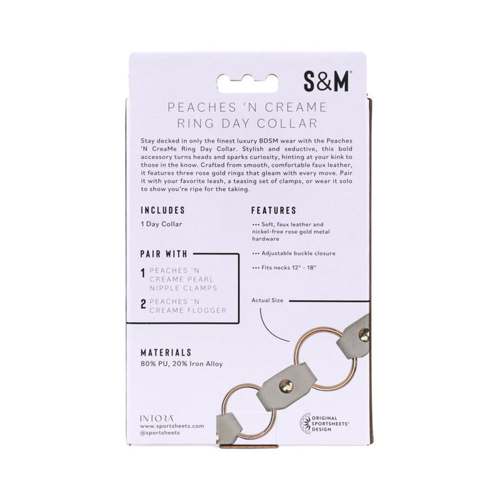 Sportsheets Sex & Mischief Peaches 'n CreaMe Ring Day Collar