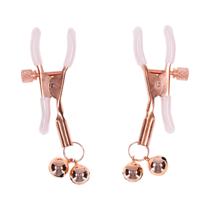 Sportsheets Sex & Mischief Peaches 'n CreaMe Bell Nipple Clamps