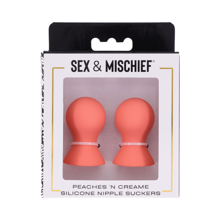 Sportsheets Sex & Mischief Peaches 'n CreaMe Silicone Nipple Suckers
