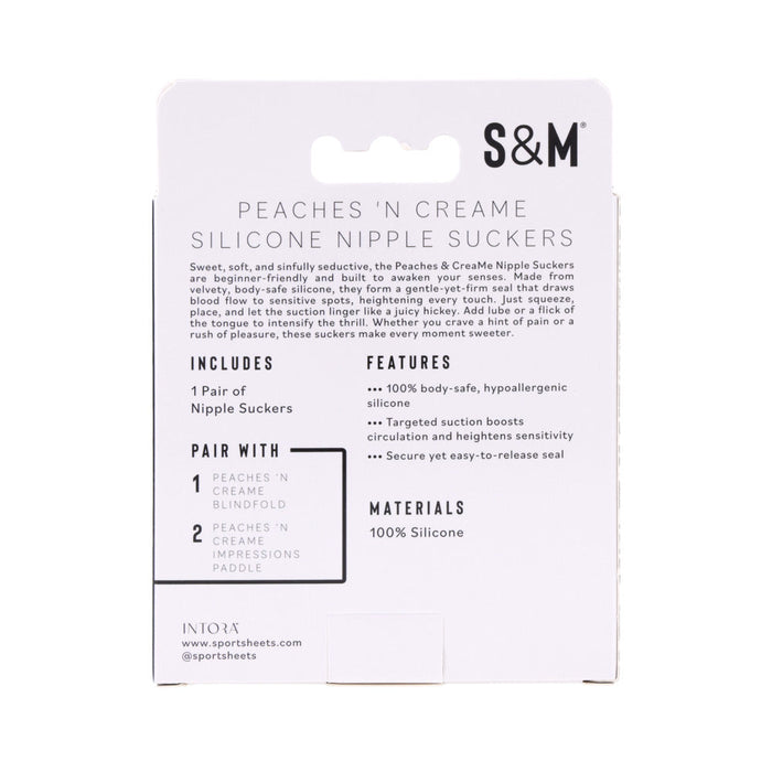 Sportsheets Sex & Mischief Peaches 'n CreaMe Silicone Nipple Suckers