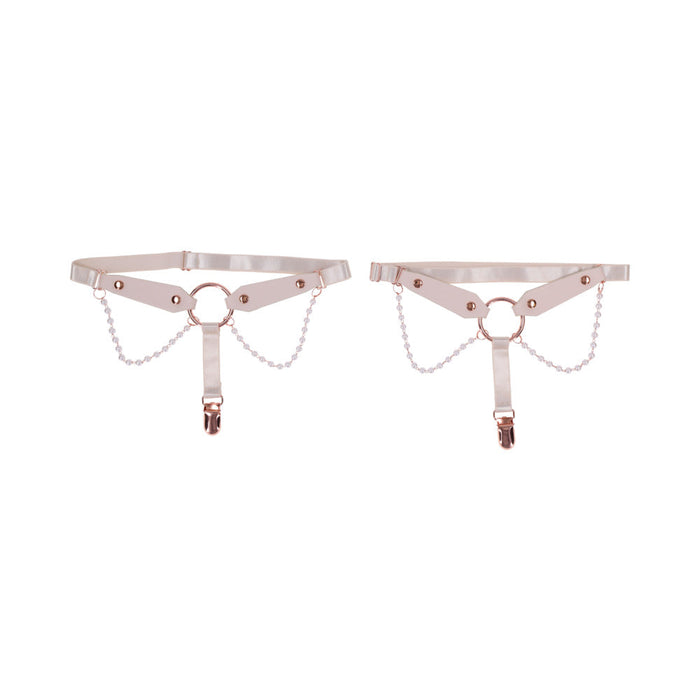 Sportsheets Sex & Mischief Peaches 'n CreaMe Pearl Garters