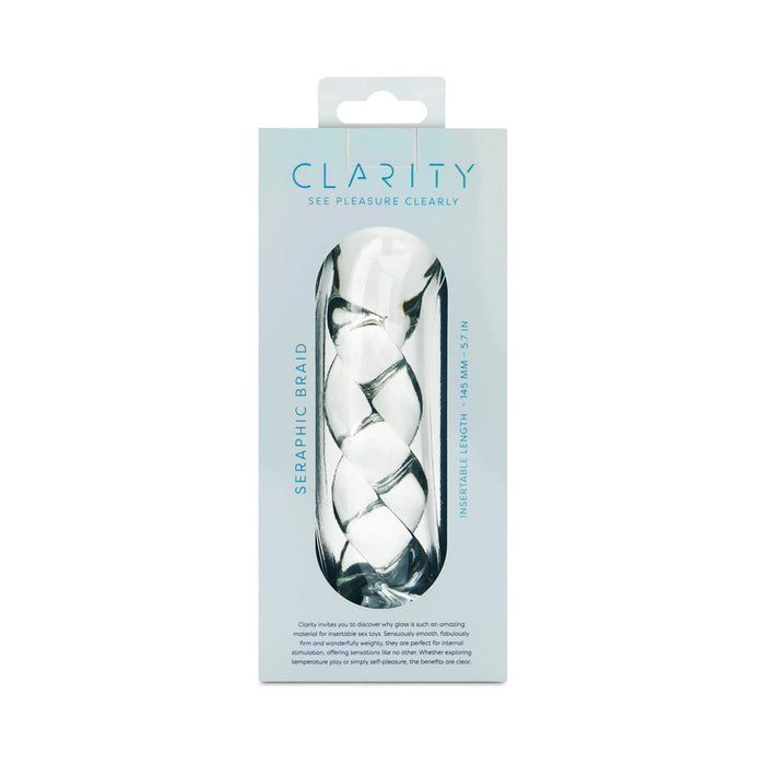 Clarity Seraphic Braid Glass Dildo