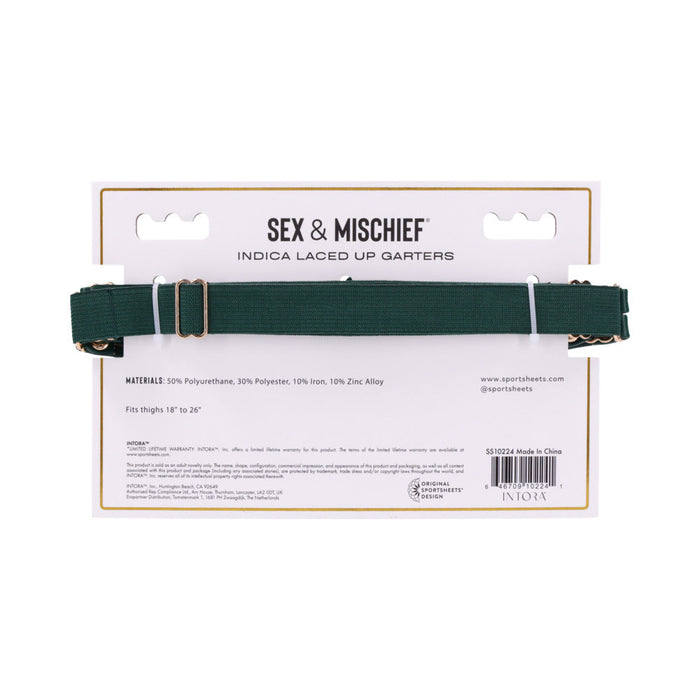 Sportsheets Sex & Mischief Indica Laced Up Garters