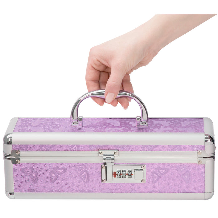 Lockable Toy Box Medium Purple