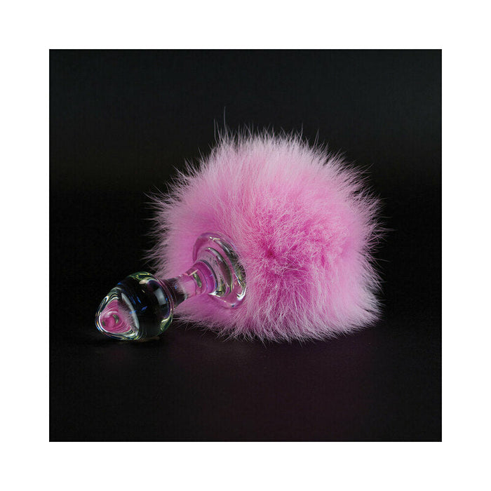 Crystal Delights Magnetic Bunny Tail Plug Pink