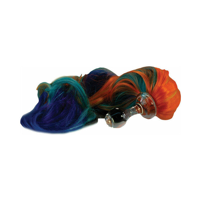 Crystal Delights Minx Pony Tail Plug Rainbow