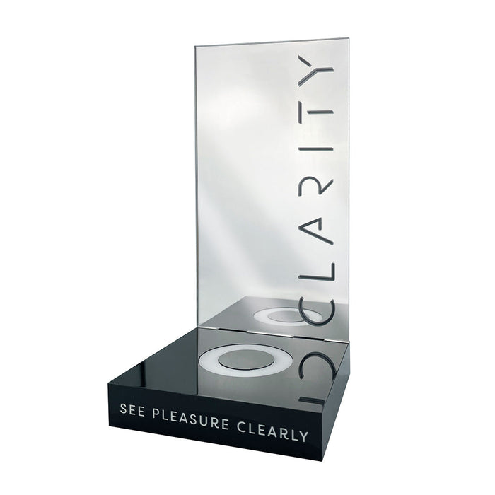 Clarity Light Up Mirrored Display POS