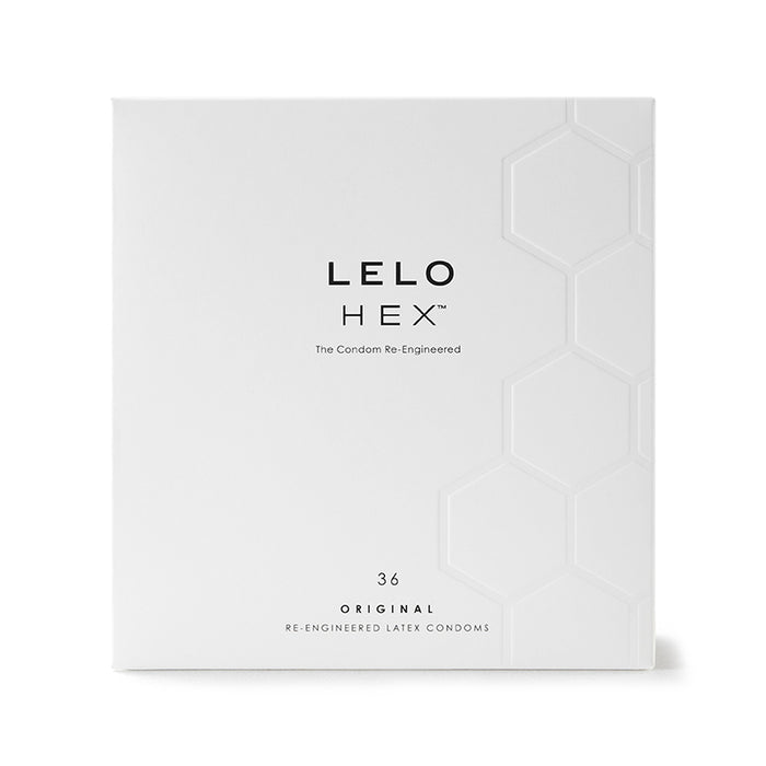 LELO HEX Original Lubricated Latex Condoms 36-Pack